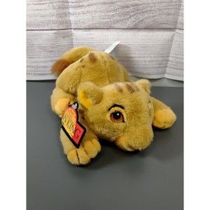 Vintage Disney Store Lion King 8" Plush Simba Stuffed Animal with Original Tag